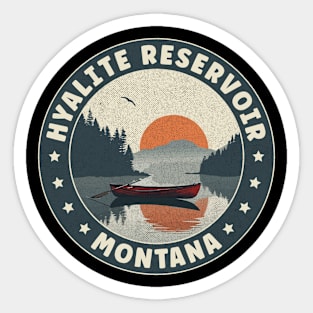Hyalite Reservoir Montana Sunset Sticker